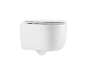 Унитаз подвесной Vincea Evo VT1-64ST белый, с крышкой микролифт, слив-торнадо купить в интернет-магазине Sanbest