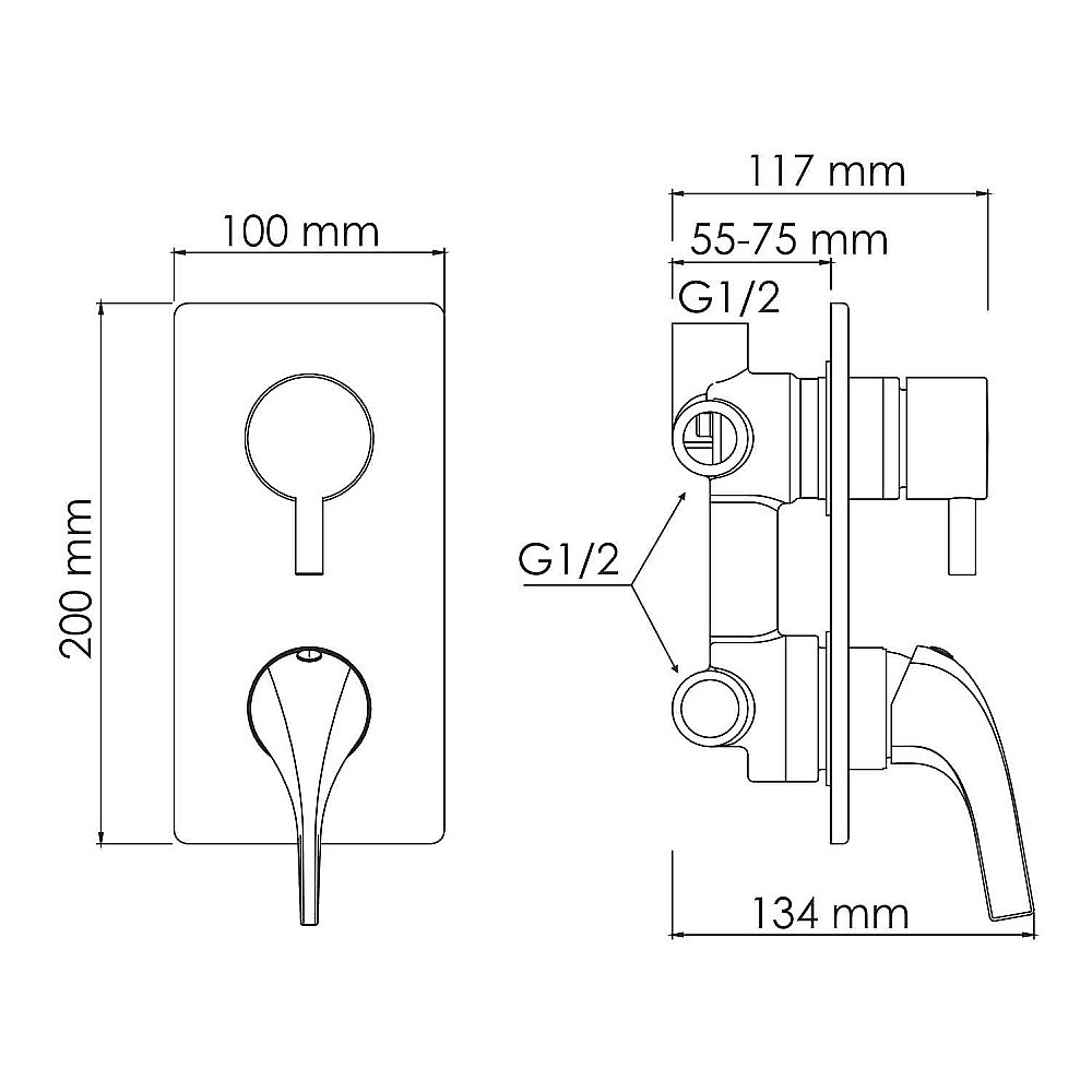 Душевая система WasserKRAFT A7171.189.197.208.183.348 золото купить в интернет-магазине сантехники Sanbest