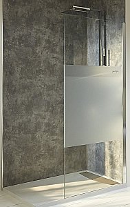 Душевое ограждение Jacob Delafon CONTRA 120 E22WD120-GA стекло матовое/профиль хром купить в интернет-магазине Sanbest