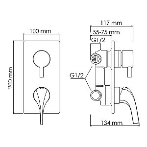 Душевая система WasserKRAFT A7171.189.197.208.183.348 золото купить в интернет-магазине сантехники Sanbest