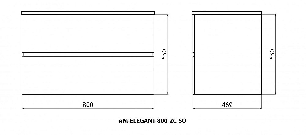 Тумба с раковиной Art&Max ELEGANT 80 ниагара для ванной в интернет-магазине Sanbest