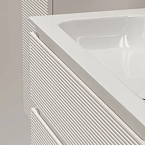 Тумба с раковиной Sancos Folk 120 FL120W Bianco для ванной в интернет-магазине Sanbest