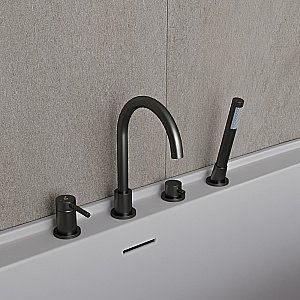 Смеитель для ванны Oliveeka Y OL-669017-BGM оружейная сталь матовая купить в интернет-магазине сантехники Sanbest