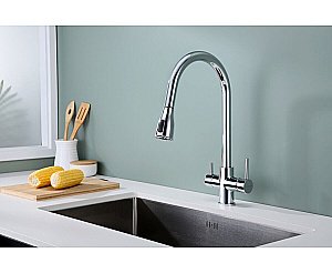 Смеситель для кухни Paulmark Lange La214212-CR хром купить в интернет-магазине сантехники Sanbest