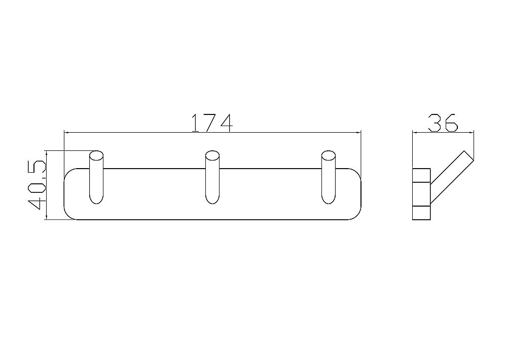 Крючок WONZON & WOGHAND STILL WW-6635 хром купить в интернет-магазине сантехники Sanbest