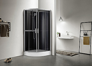 Душевая кабина Azario Denver 90х90 AZ-N10812 900 GREY стекло тонированное/профиль серый купить в интернет-магазине Sanbest