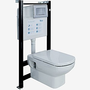 Унитаз подвесной Roca Dama Senso 893104090 с инсталляцией, с крышкой микролифт купить в интернет-магазине Sanbest