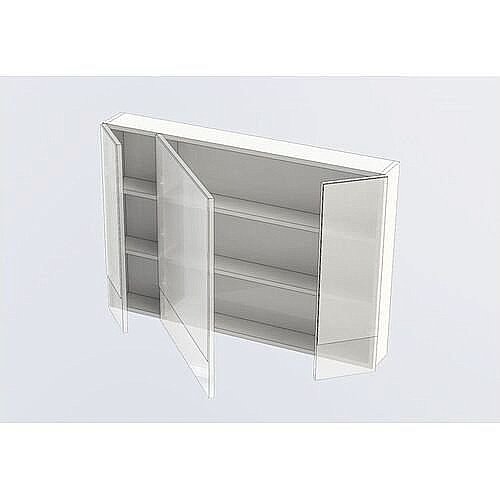 Зеркальный шкаф Aquanet Нота 100 светлый дуб купить в интернет-магазине сантехники Sanbest