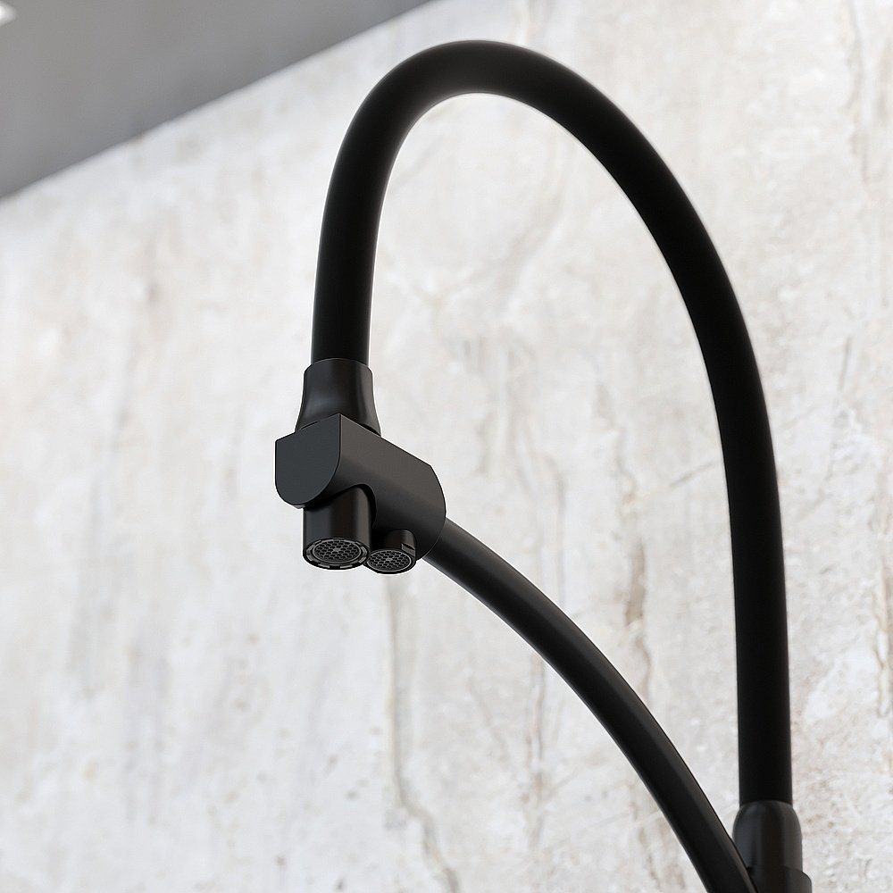 Смеситель для кухни Sancos Eri SC4001MB черный матовый купить в интернет-магазине сантехники Sanbest