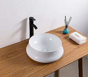 Раковина накладная Gid Esfera 40 N9426 51145 белая купить в интернет-магазине Sanbest