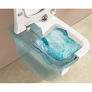 Унитаз Vitra Zentrum Square 9875B003-7201 безободковый, с инсталляцией, с крышкой микролифт купить в интернет-магазине Sanbest