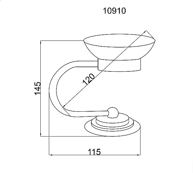 Мыльница Boheme Murano 10910-CR купить в интернет-магазине сантехники Sanbest