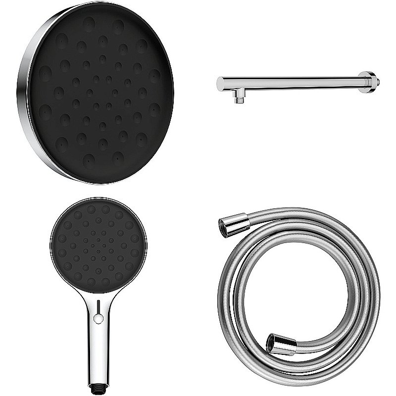 Комплект верхнего и ручного душа Vincea Inspire VSHH-3I2AHCH хром купить в интернет-магазине сантехники Sanbest