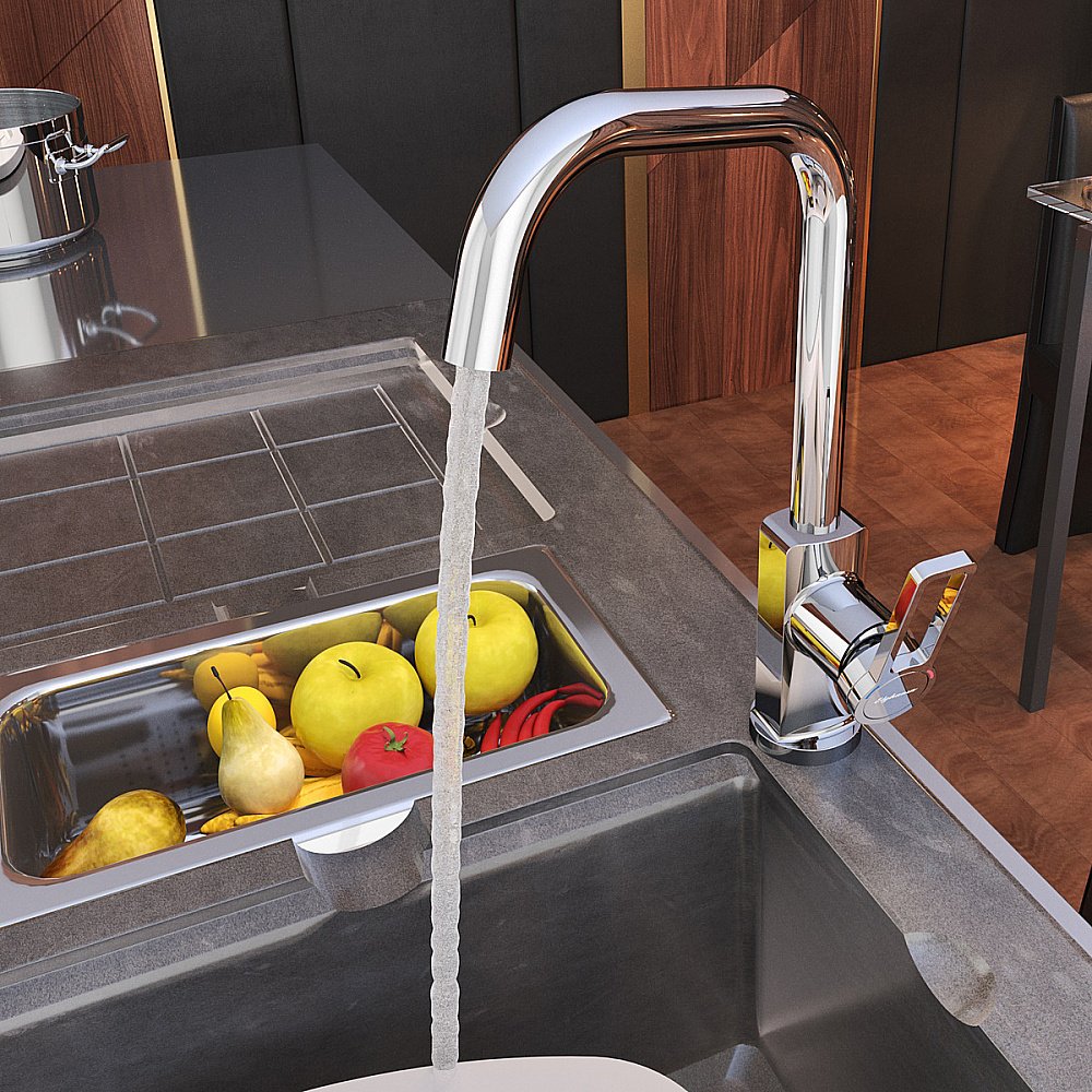 Смеситель для кухни Elghansa Brabant 5613878 хром купить в интернет-магазине сантехники Sanbest