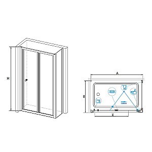 Душевая система RGW Shower Panels SP-6143-01 50140801-01 хром купить в интернет-магазине сантехники Sanbest