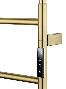 Полотенцесушитель электрический WONZON & WOGHAND WISMAR, Брашированное золото (WW-AL202-BG) купить в интернет-магазине сантехники Sanbest