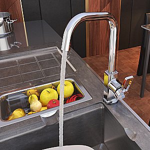 Смеситель для кухни Elghansa Brabant 5613878 хром купить в интернет-магазине сантехники Sanbest