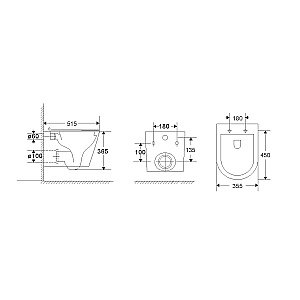 Унитаз Vincea Piatti VT1-11T безободковый, смыв торнадо, с крышкой микролифт, белый купить в интернет-магазине Sanbest