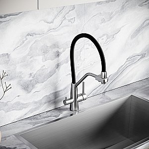 Смеситель для кухни Sancos Nolia SC12003SS нержавеющая сталь купить в интернет-магазине сантехники Sanbest