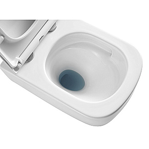 Унитаз подвесной Azario Campo AZ-1883WH белый, безободковый, с крышкой микролифт, слив торнадо купить в интернет-магазине Sanbest