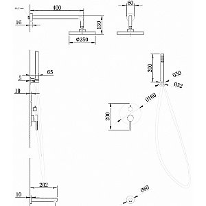 Душевая система Abber Emotion AF8817NG никель купить в интернет-магазине сантехники Sanbest