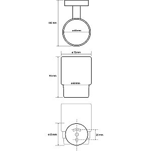 Стакан Bemeta Brilo 161110012 золото купить в интернет-магазине сантехники Sanbest