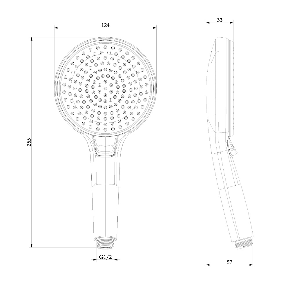 Душевая лейка Lemark LM8126C хром купить в интернет-магазине сантехники Sanbest