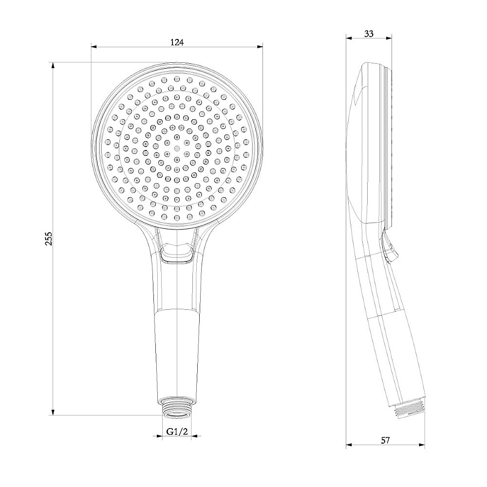 Душевая лейка Lemark LM8126C хром купить в интернет-магазине сантехники Sanbest