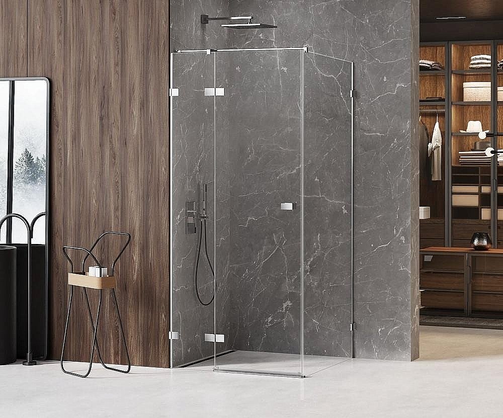 Душевой уголок NEW TRENDY AVEXA 110х120 стекло прозрачное/профиль хром купить в интернет-магазине Sanbest