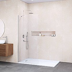 Душевое ограждение RGW Walk In WA-110 140 351011014-11 стекло прозрачное/профиль хром купить в интернет-магазине Sanbest