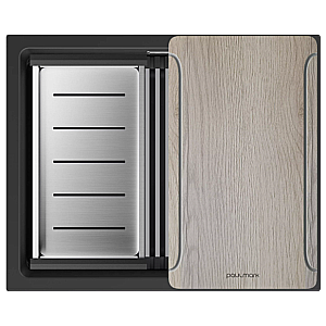 Кухонная мойка Paulmark Lumi-Multi Sink 55 LU-MULTI 55-AN антрацит купить в интернет-магазине сантехники Sanbest
