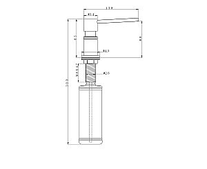Диспенсер Paulmark Kraft D003-LG светлое золото купить в интернет-магазине сантехники Sanbest