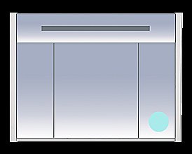 Зеркальный шкаф Misty Джулия 105 голубой купить в интернет-магазине сантехники Sanbest