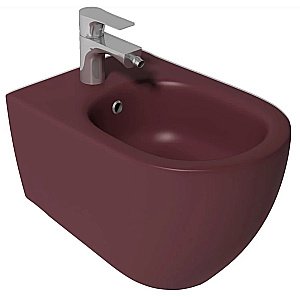 Биде подвесное ISVEA Infinity 10NF41001SV-2R бордовый матовый купить в интернет-магазине Sanbest