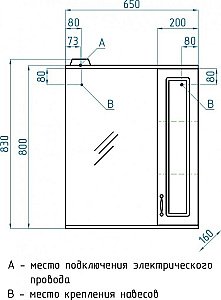 Тумба с раковиной Style Line Олеандр-2 65 2 дверки для ванной в интернет-магазине Sanbest