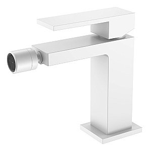 Смеситель для биде Boheme QUBIC Matt White 476-MW белый матовый купить в интернет-магазине сантехники Sanbest