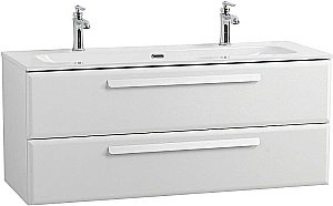 Тумба с раковиной Cezares ECO-CER-N 120 ECO-CER-N-1200-2C-SO-BO белая матовая для ванной в интернет-магазине Sanbest