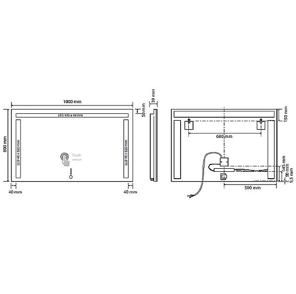 Зеркало Bemeta 101401147 хром в ванную от интернет-магазине сантехники Sanbest