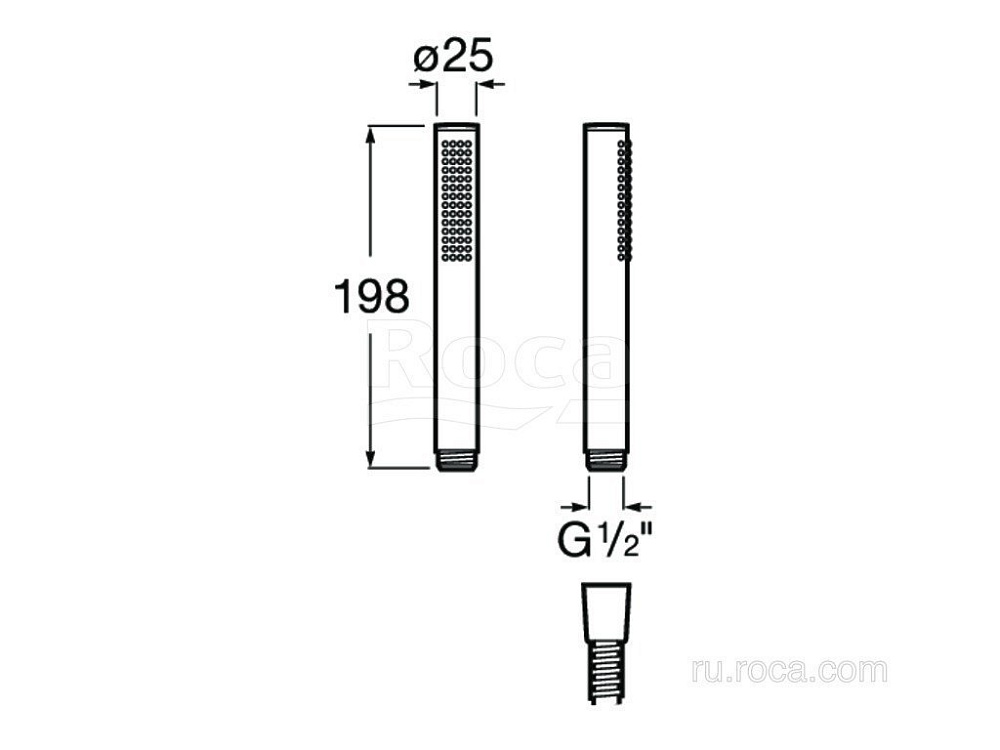 Душевая лейка Roca Stella 5B3750NM0 купить в интернет-магазине сантехники Sanbest