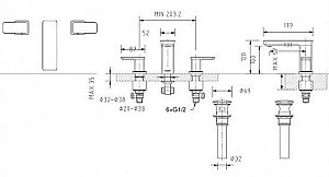 Смеситель для раковины Bravat PHILLIS F256101C-ENG купить в интернет-магазине сантехники Sanbest