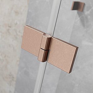 Душевая дверь Radaway Essenza Brushed Copper DWJ 100 стекло прозрачное/профиль брашированная медь купить в интернет-магазине Sanbest