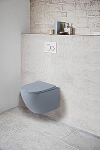 Унитаз Vincea Globo VT1-14SMO безободковый, с крышкой микролифт, океан матовый купить в интернет-магазине Sanbest