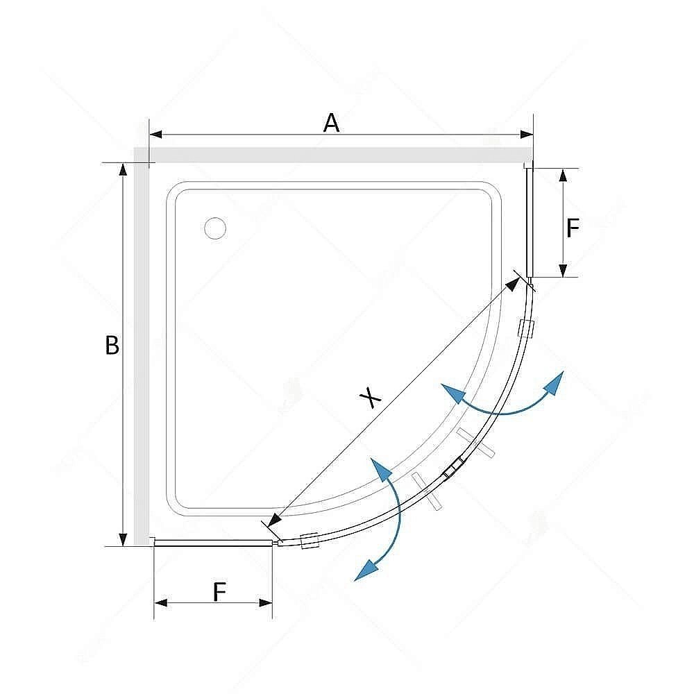 Душевой уголок RGW Stilvoll SV-53B 90x90 купить в интернет-магазине Sanbest