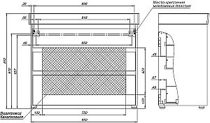 Тумба с раковиной Aquanet Nova Lite 302480 100 дуб рустикальный для ванной в интернет-магазине Sanbest