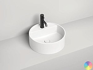 Раковина накладная Salini ARMONIA TOP 02 130126MF 45 из искусственного камня S-Stone, матовая, цвет по RAL полностью купить в интернет-магазине Sanbest