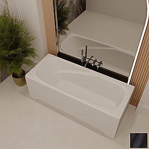 Ванна из искусственного камня Veconi Fresca FRS17070BM 170х70 черная матовая купить в интернет-магазине Sanbest