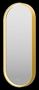 Зеркало Misty SATURN 115x50 золото в ванную от интернет-магазине сантехники Sanbest