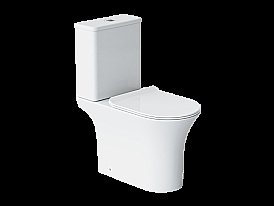 Унитаз напольный Laguraty 1217A безободковый, с крышкой микролифт, с бачком купить в интернет-магазине Sanbest