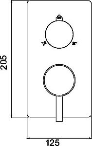Встраиваемый смеситель RGW Shower Panels SP-43-03 купить в интернет-магазине сантехники Sanbest