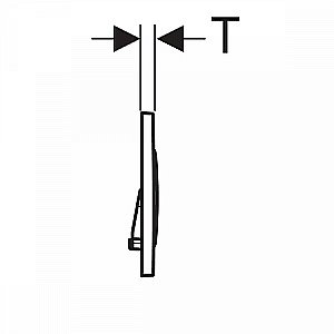 Кнопка для инсталляции Geberit Sigma 20 115.882.DW.1 купить в интернет-магазине сантехники Sanbest